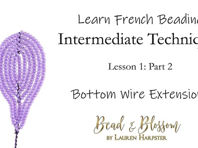 Bottom Wire Extensions | Learn French Beading: Intermediate Techniques - Lesson 1: Part 2