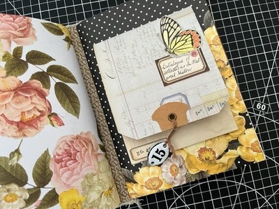 Building an Accordion Pocket In a  Finished Journal - Easy Additions to Finished Journals