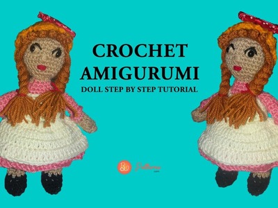 Crochet Amigurumi Doll - How To Make A Crochet Doll At Home | Diy Crochet Amigurumi Doll Tutorial