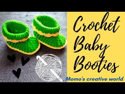 Crochet Baby Booties Tutorial for Beginners ll Easy step by step Tutorial ll