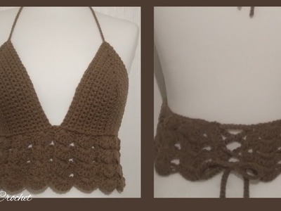 Crochet Bralette Crop Top||Step By Step Tutorial