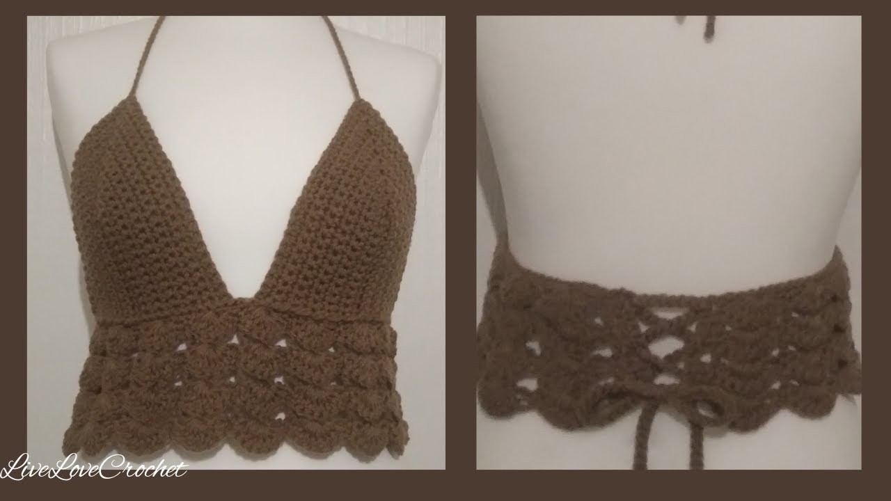 Crochet Bralette Crop Top||Step By Step Tutorial