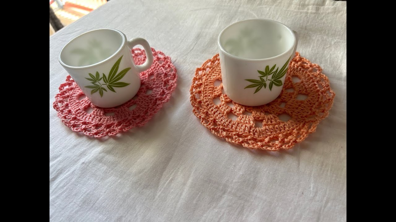Crochet Doily.Place mat.Coaster Step By Step Tutorial | By Creative Santas