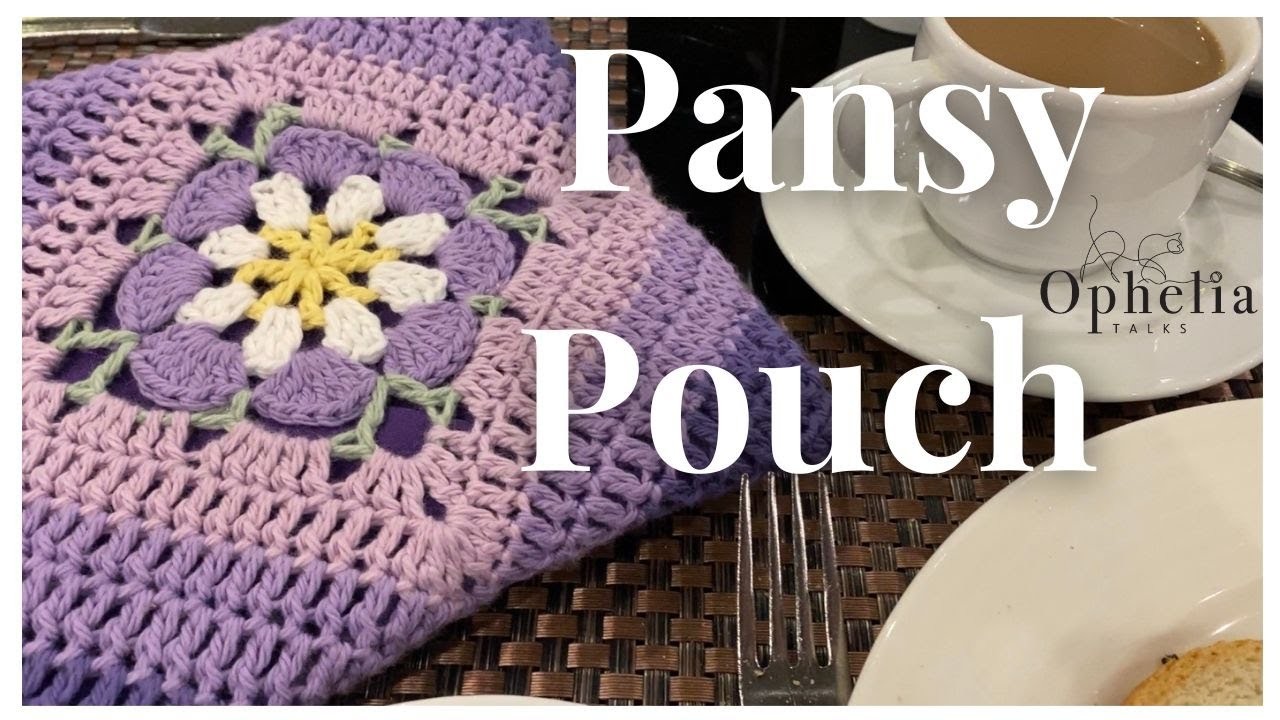 Crochet Granny Square Pouch. Pouch Crochet Tutorial. Square Make And Create Series