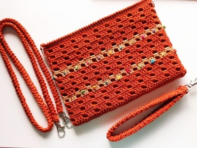 Crochet simple purse - very easy tutorial | Crochet wallet. crochet bag. crochet purse