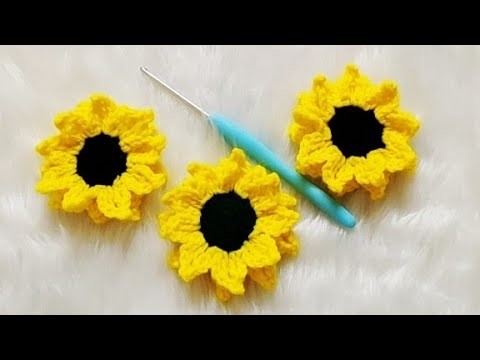 Crochet Sunflower Tutorial - Crochet Flowers
