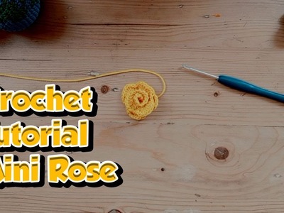Crochet : Tutorial Mini Rose. Free Pattern Amigurumi (ENGLISH SUBTITLES)