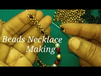 DIY BLACK BEADS NECKLACE Making. Jewellery Making. Handmade jewelry. #myhomecrafts. Tutorial