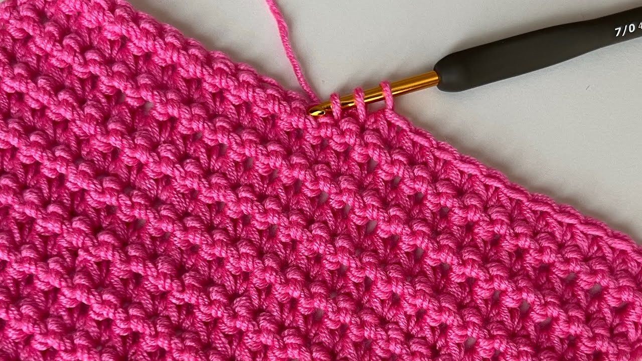 Easy Crochet Baby Blanket Pattern for Beginners. Kolay Tığ işi Bebek Battaniyesi Örgü Modeli