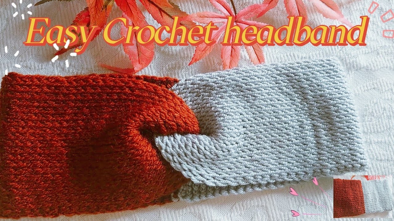 Easy crochet headband.crochet tutorial | Pimdaocrochetanddiy
