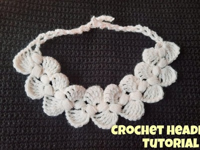 How to A Crochet Girl's Headband Tutorial for beginners|  Crochet headband