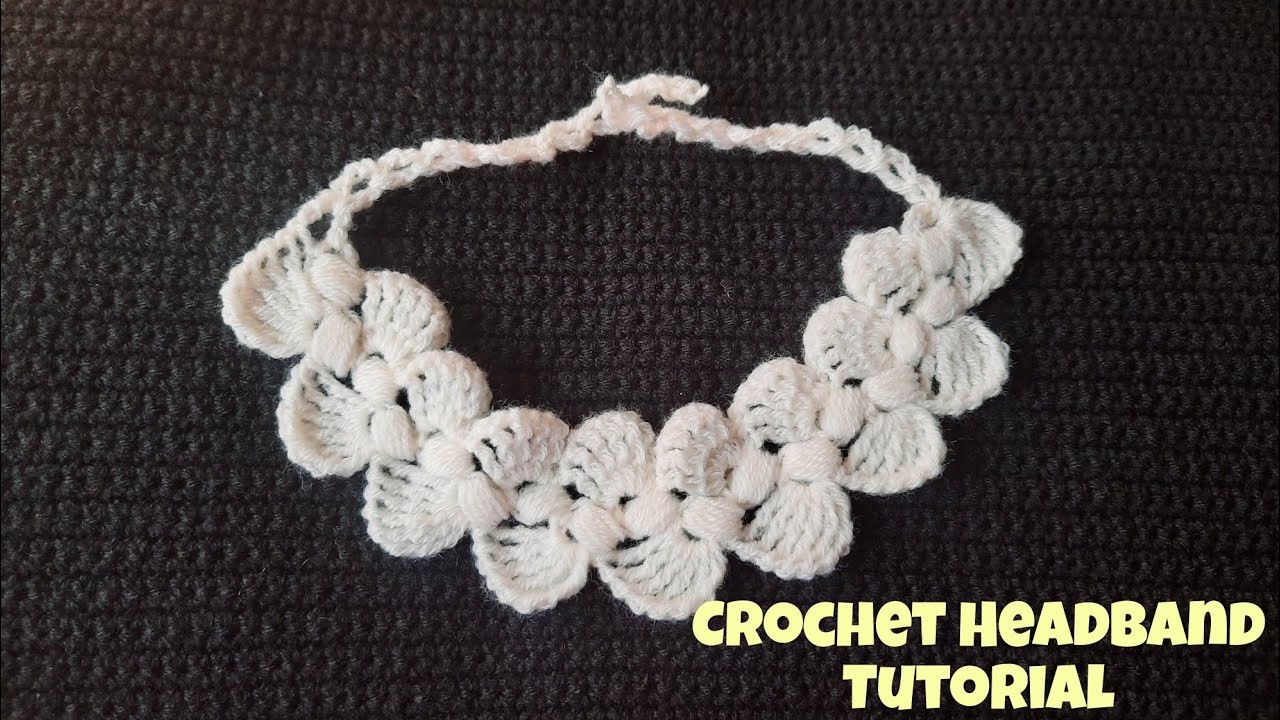 How to A Crochet Girl's Headband Tutorial for beginners|  Crochet headband