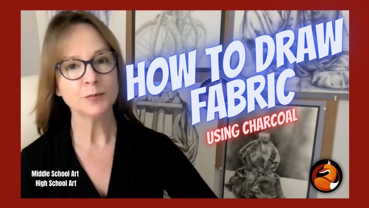 How to Draw Fabric from Life using Charcoal Sticks (It's EASY!) for Beginner Artists