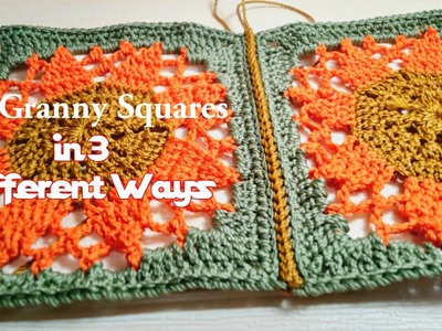 How to Join Granny Squares Crochet | Granny Square Crochet Tutorial