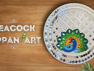 How to make Peacock Lippan Art using Air dry clay | Tips & Tricks for Beginners | Mud & Mirror Art