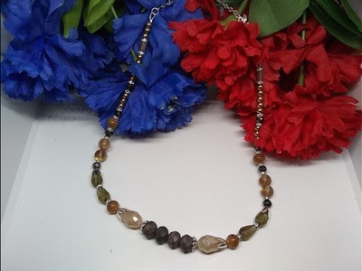 Jesse James Beads Root Beer Float Mix Necklace