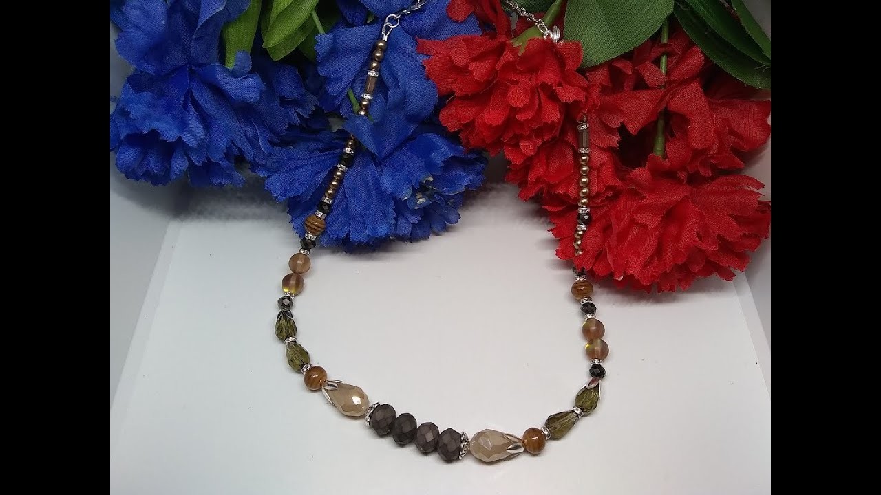 Jesse James Beads Root Beer Float Mix Necklace