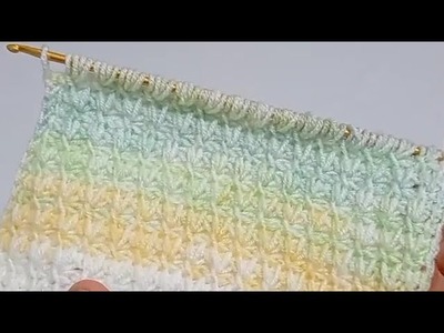 Look how beautiful different???????? easy New ‼️ Tunusian Crochet pattern you will be amazed for beginners