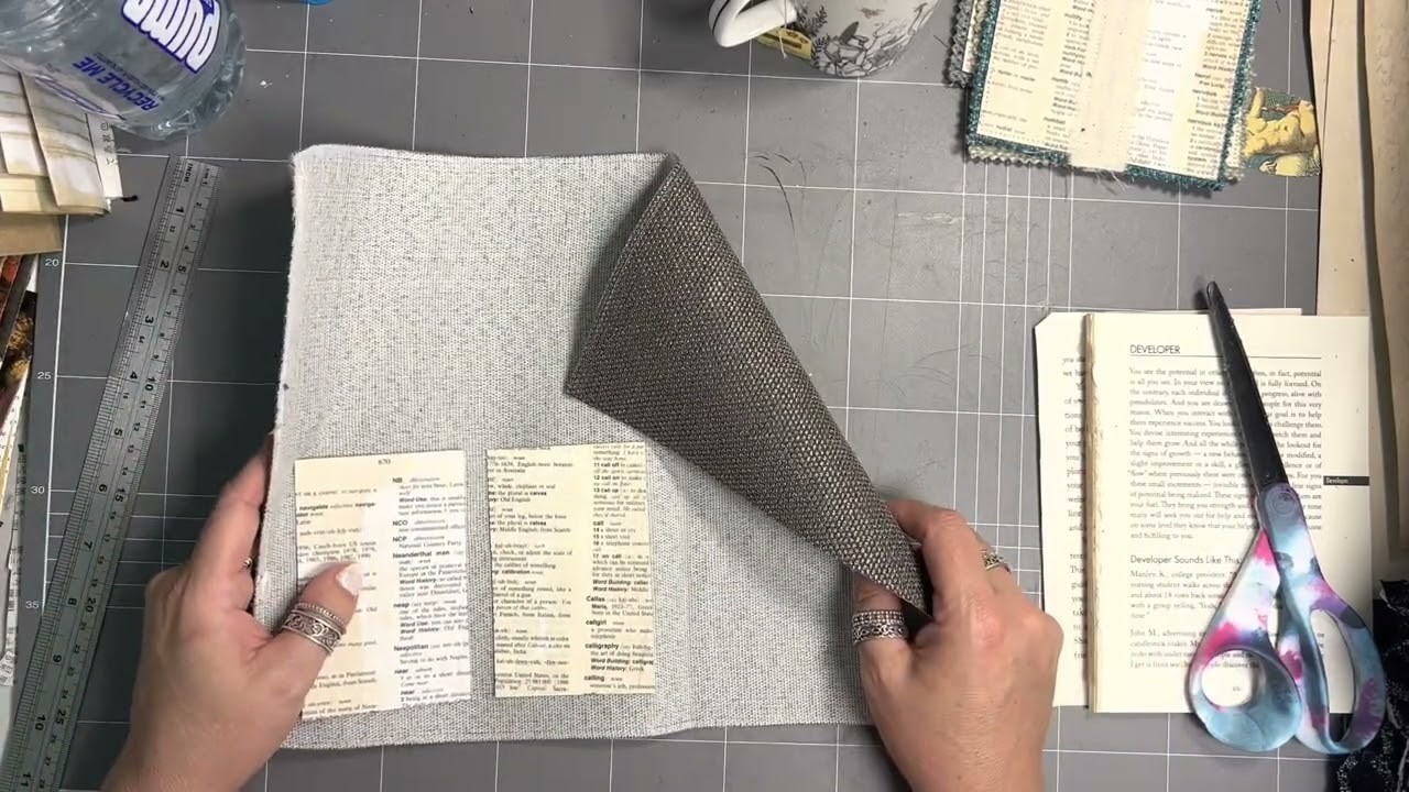 Lucky enough to have upholstery fabric? Here are some easy to create little notebooks.