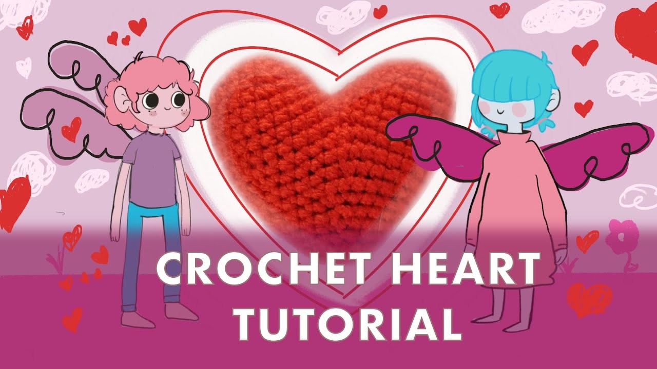 Make a Crochet Heart - Tutorial with Free Pattern