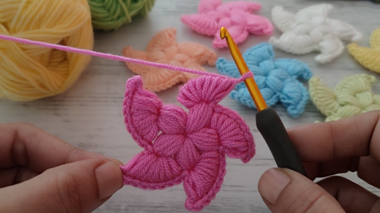 ????Need a Quick ????Easy Crochet Project? This video is for you - ????Gorgeous crochet flower for beginners