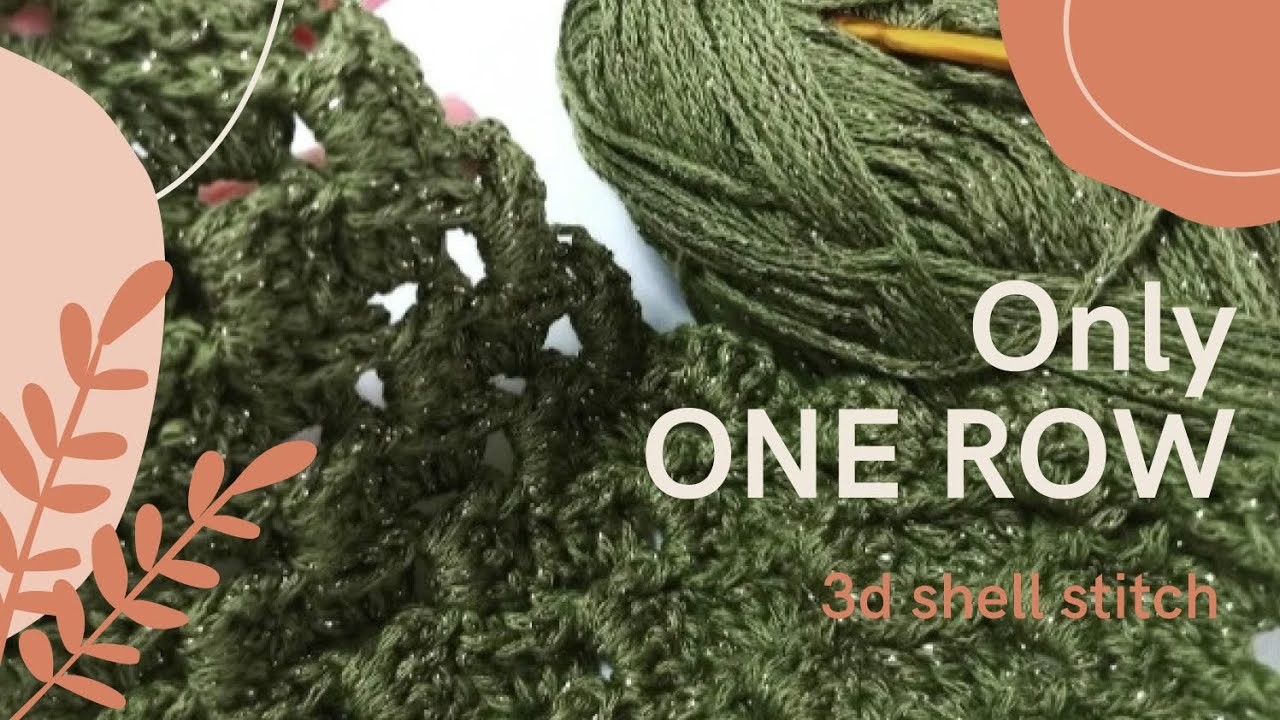 One Row Wonder: An Effortless 3D Crochet Stitch for You | Perfect for Beginners