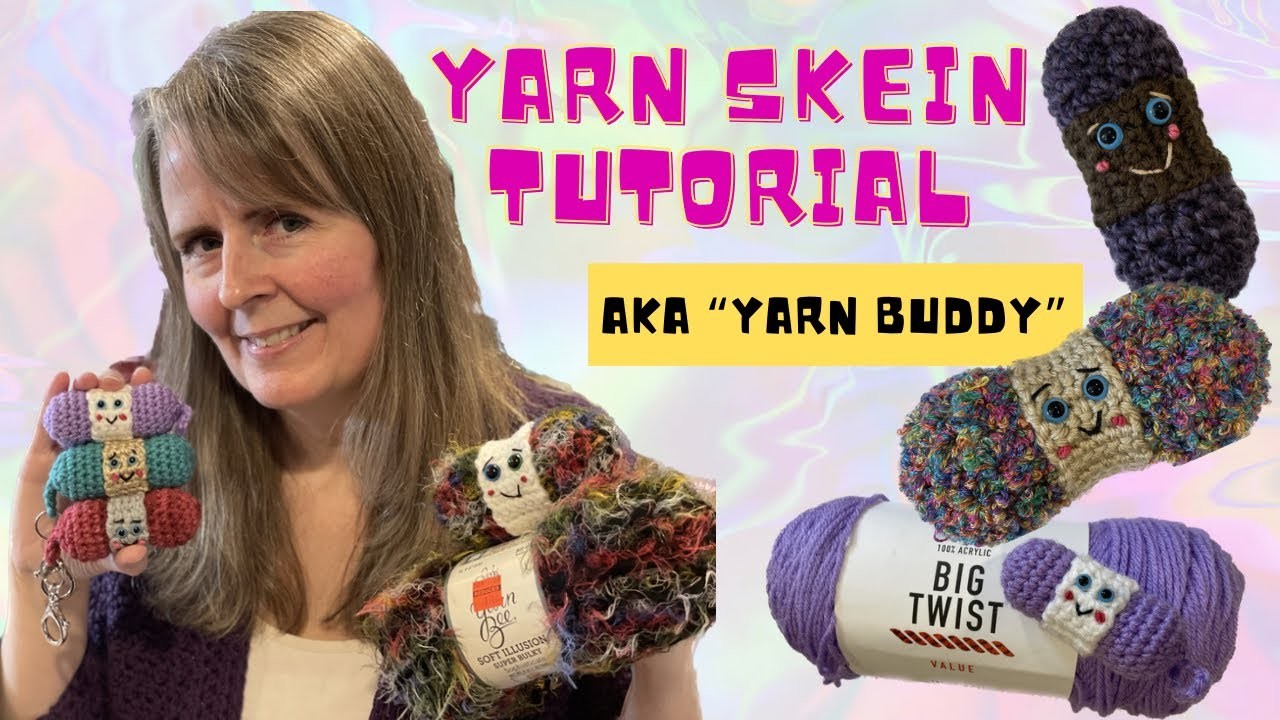QUICK & EASY!!! (Almost NO Sew!) Crochet Yarn Skein Amigurumi Tutorial - Beginner Friendly!