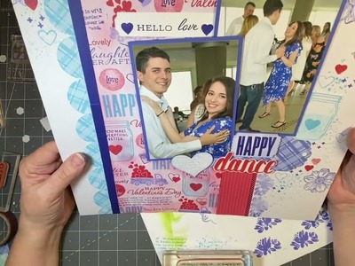 Scrapbook Layout Using Stampin Up - Happy Dance