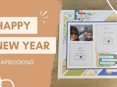 Scrapbooking. background template.  New Year page layout. FOUR SEASONS - SUMMER paper collection