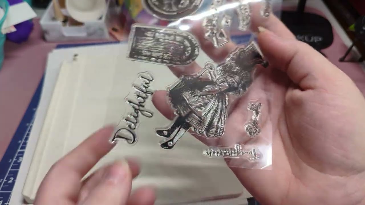 Stamping my new stamps I got from my Temu Orders @temu