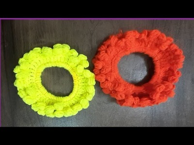 Super Easy.Cute and Sweet Crochet  Scrunchies. Crochet Tutorial