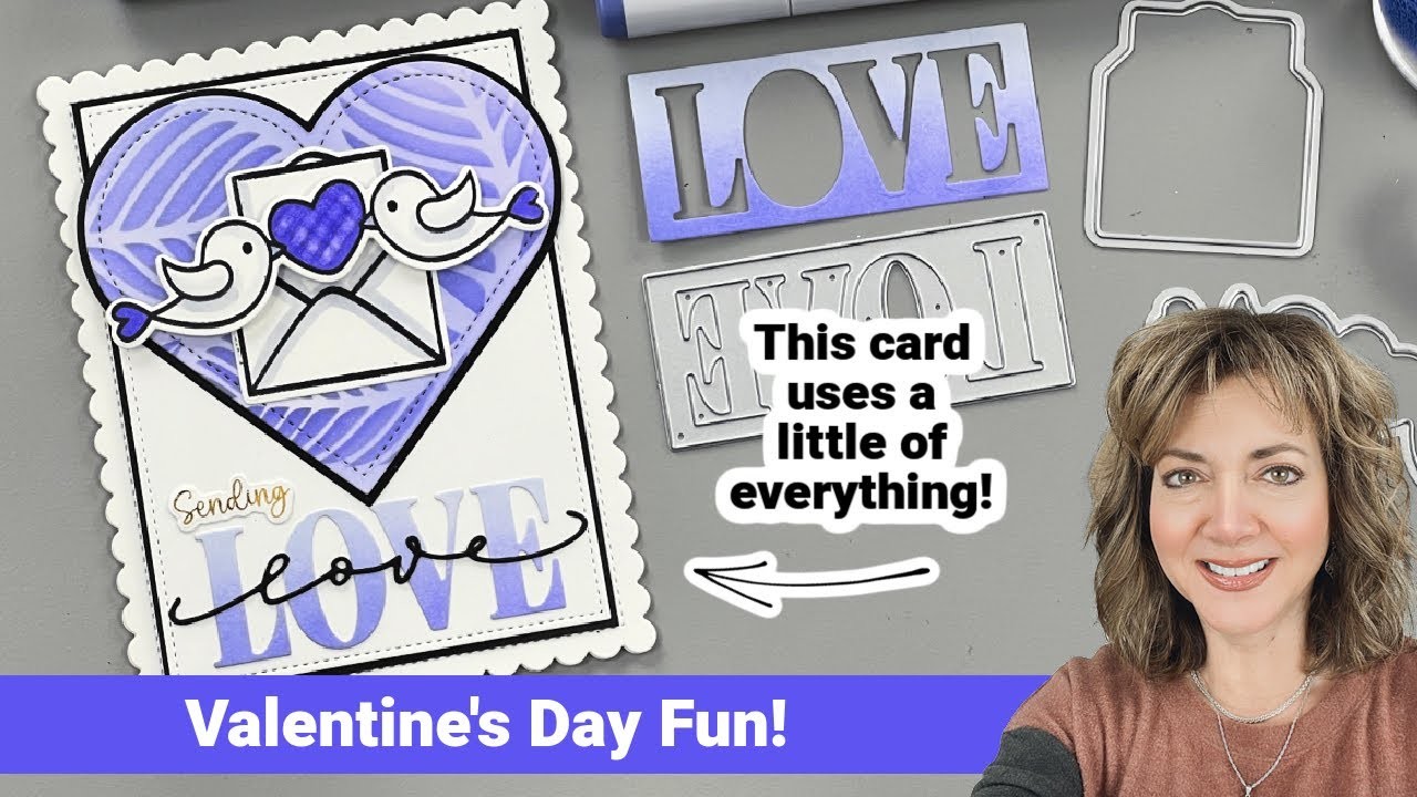 Valentine's Day Fun! This card using a little of everything!
