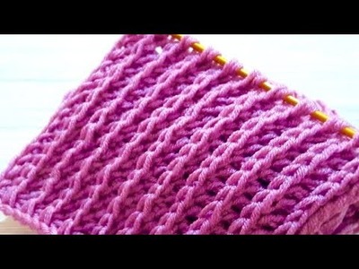 VERY EASY AND SIMPLE CROCHET PATTERN.How to Crochet for Beginners. tunisian crochet