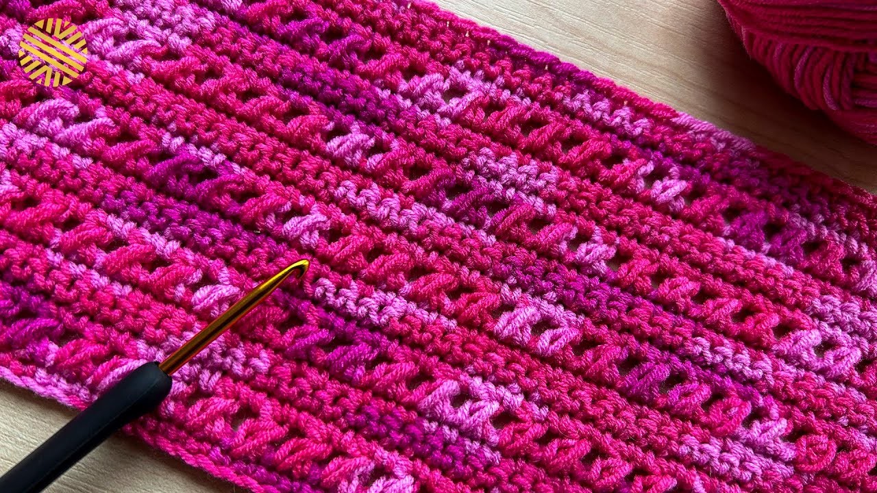 ⚡️VERY EASY Crochet Pattern for Beginners!⚡️???? Marvelous Crochet Stitch for Blanket, Bag and Scarf