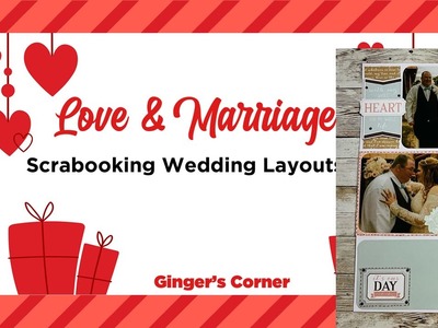 Wedding Scrapbooking Layout | POCKET PAGE | Love and Marriage Series | SCRAPBOOK