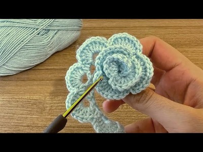 Wow amazing ???????? you won't believe l did this. very easy crochet rose motif making for beginners