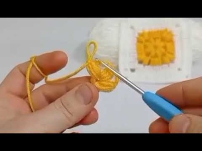 WOW????How to make the World's easiest Crochet granny square motif detailed explanation has beden made