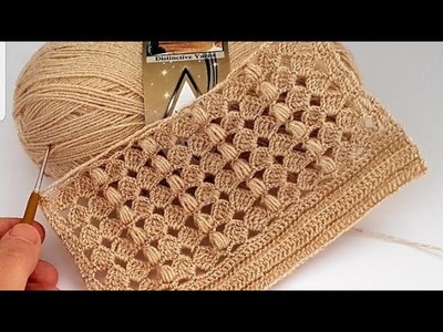 Wow???????? You won't believe this model is! 2 row! crochet simple and beautiful  leaf pattern
