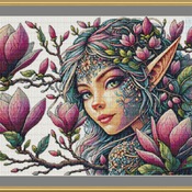 Fantasy Portrait Cross Stitch Pattern