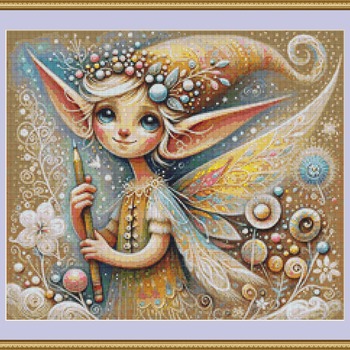 Artistic Fairy Cross Stitch Pattern