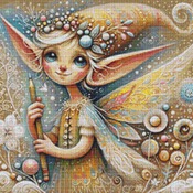 Artistic Fairy Cross Stitch Pattern