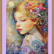 Asleep Cross Stitch Pattern