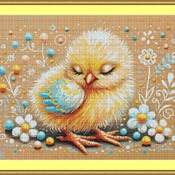 Baby Chick Cross Stitch Pattern