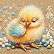 Baby Chick Cross Stitch Pattern