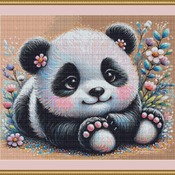 Baby Panda Cross Stitch Pattern