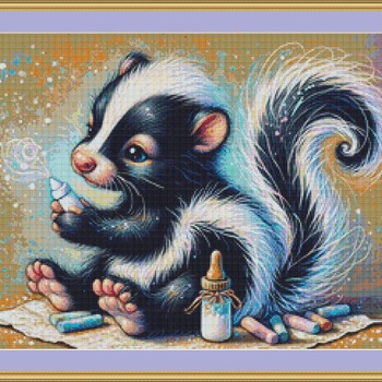 Baby Skunk Cross Stitch Pattern