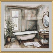 Bathtub Cross Stitch Pattern