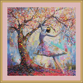 Blossom Ballerina 1 Cross Stitch Pattern