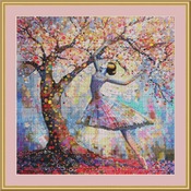 Blossom Ballerina 1 Cross Stitch Pattern