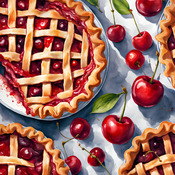 Cherry Pies Cross Stitch Pattern